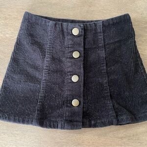Rylee + Cru black mini skirt 2-3
